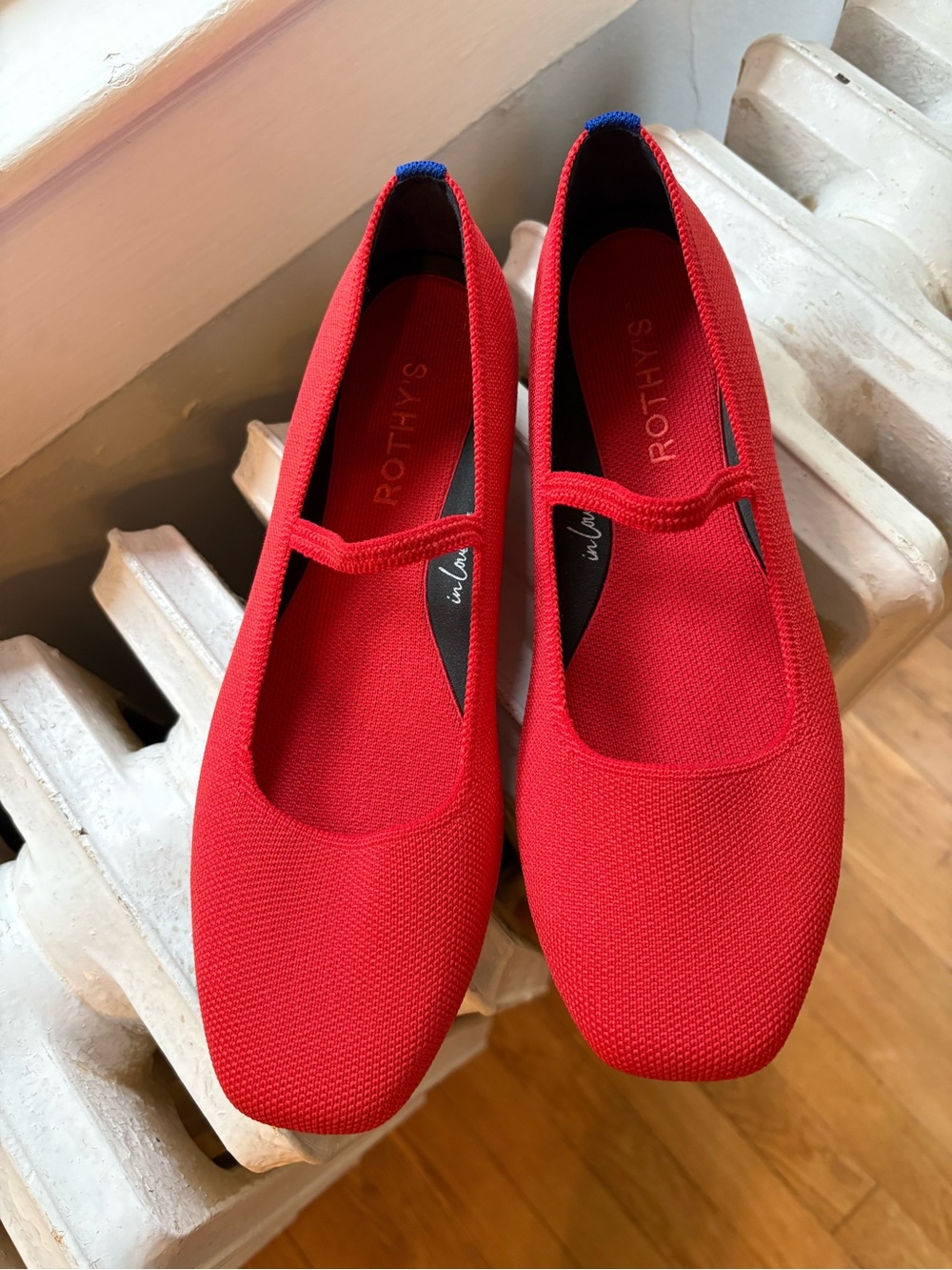 Rothy's Red Hot Max Square Mary Jane